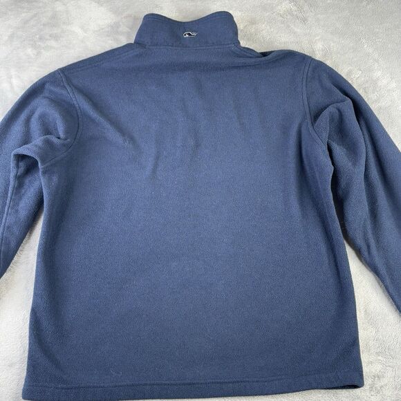 Vineyard Vines Marthas Vineyard 1/4 Zip Adult Small‎ Fleece Logo Blue Sweatshirt - Picture 2 of 12